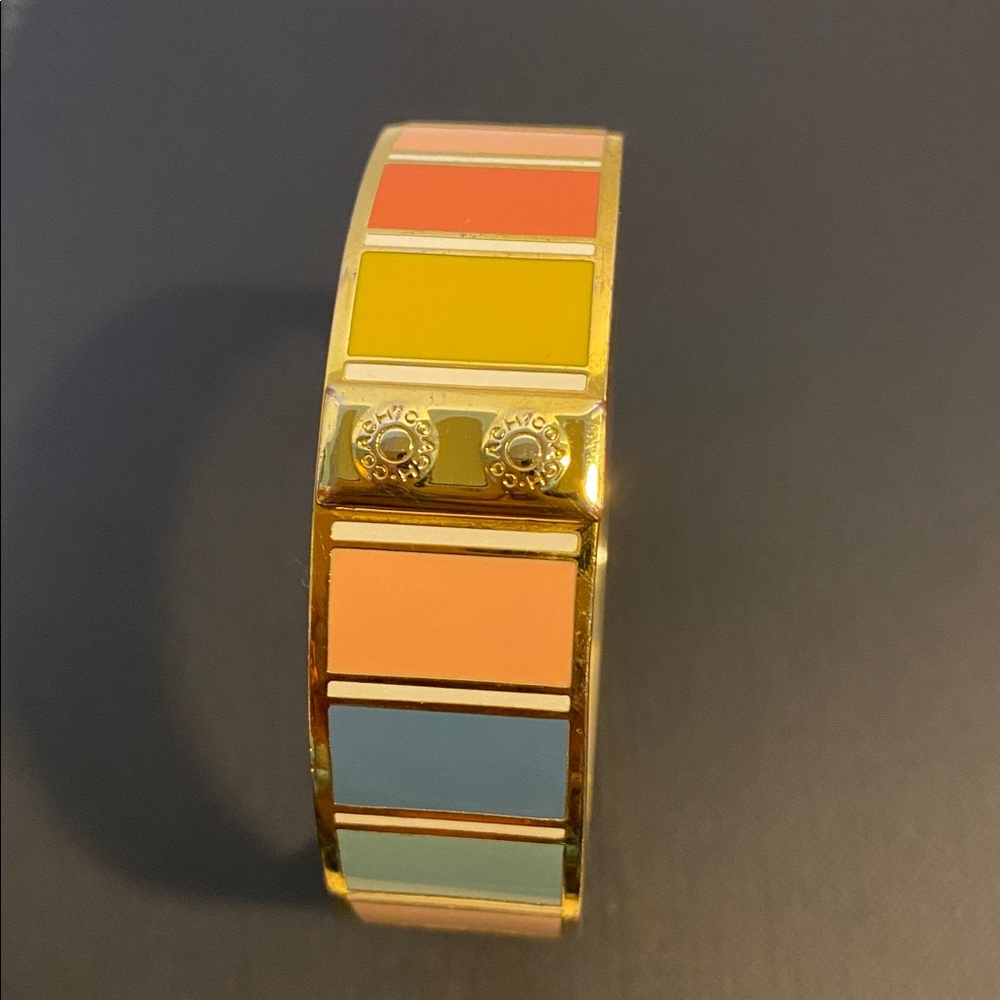 Authentic Multi Colored Coach Bangle - image 1